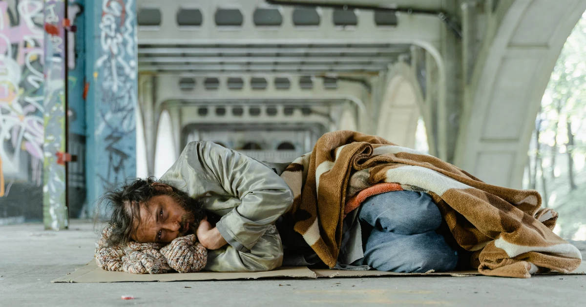 Homeless man