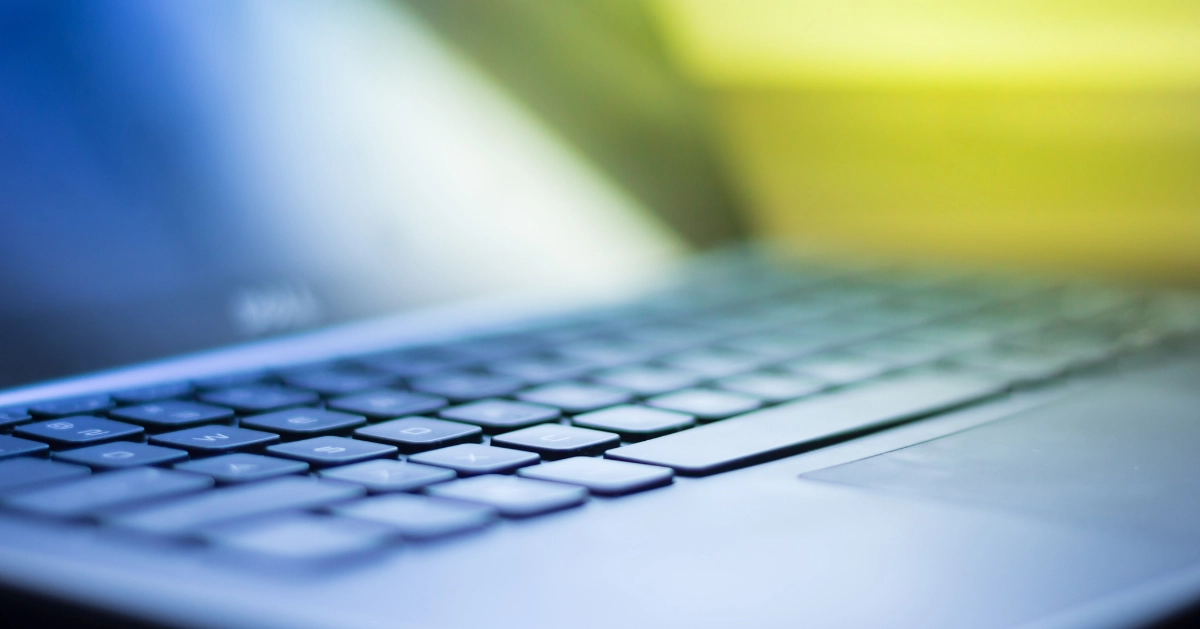 Keyboard on a laptop