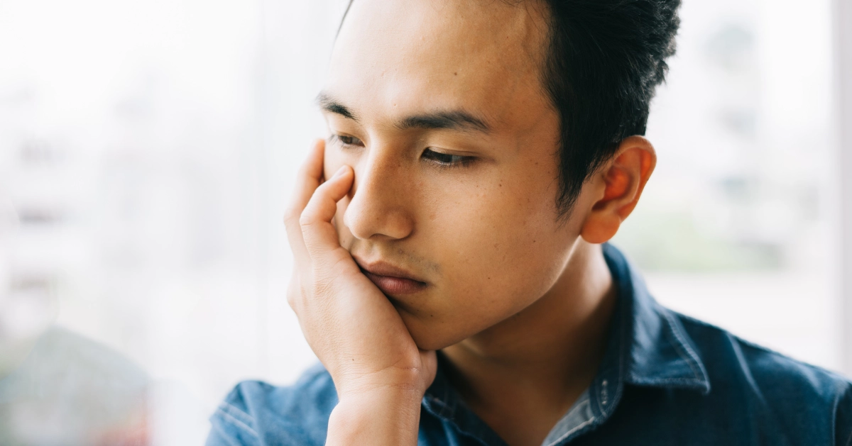 a guy in deep thought