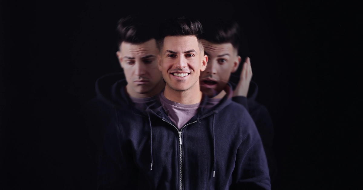 picture of a guy with three different facial expressions