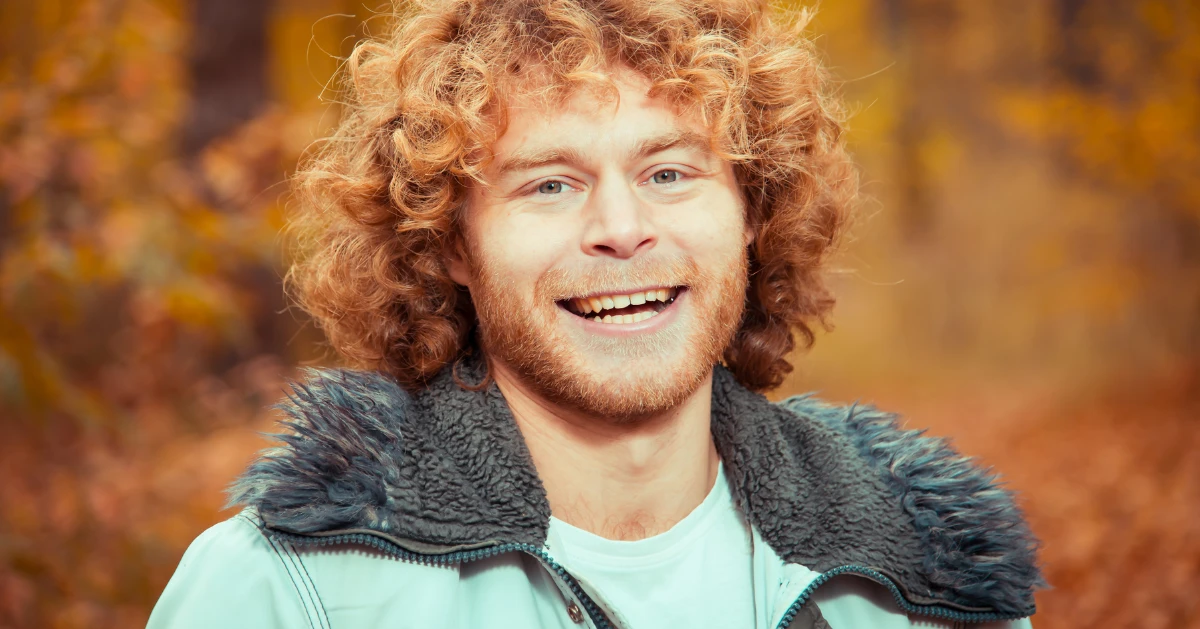 guy looking happy