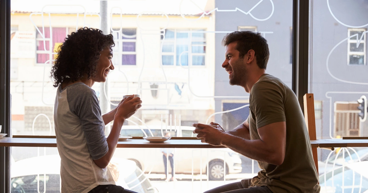 two people on a date