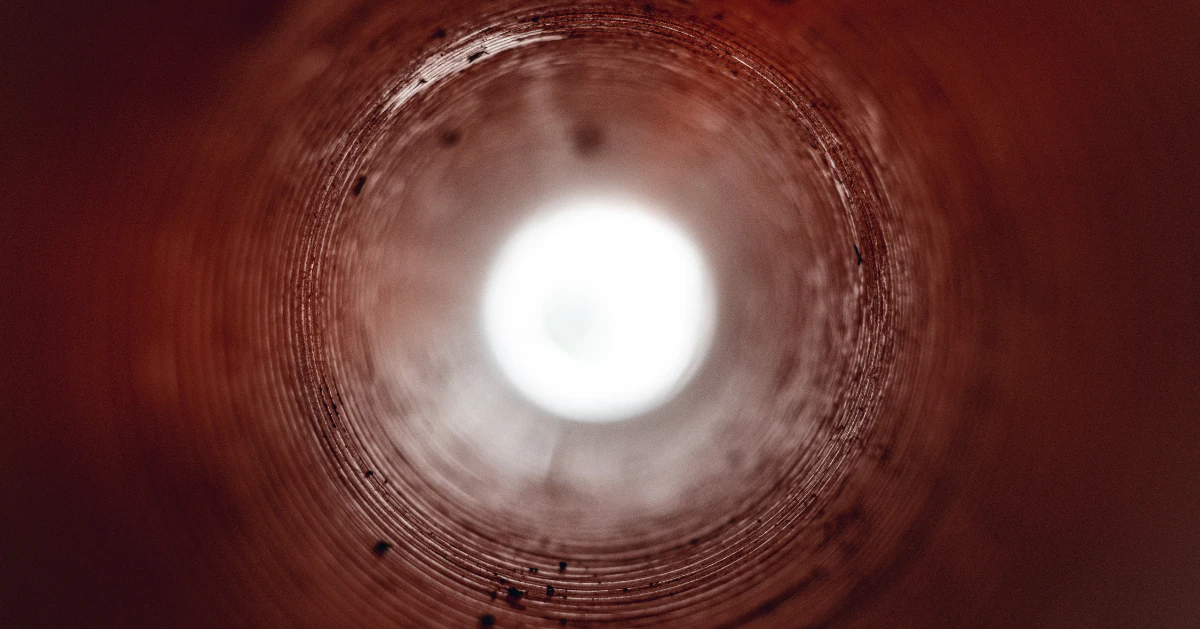 light at the end of a tunnel
