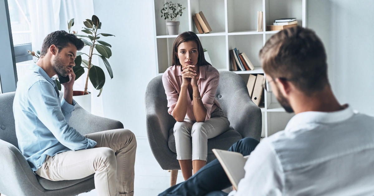 a couple in counseling