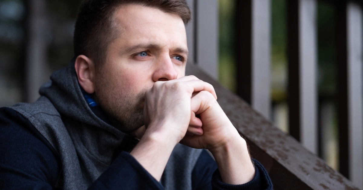 a guy in deep thought